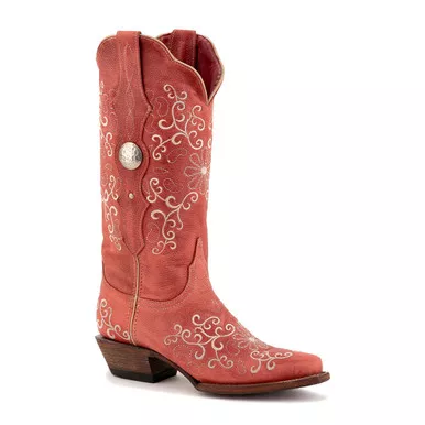 FERRINI Women's Bella V-Toe Red Boots (8226122)