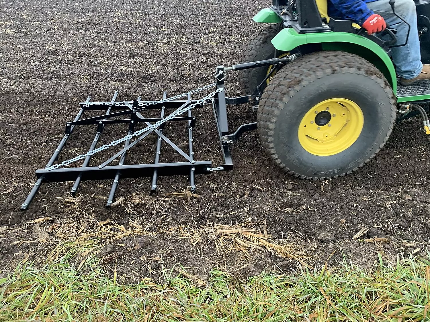 Field Tuff 3PT 6′ Spike Drag Harrow – 72″ Working Width, Category 1 Compatible | Horsepower 25–45 HP | For Tractors