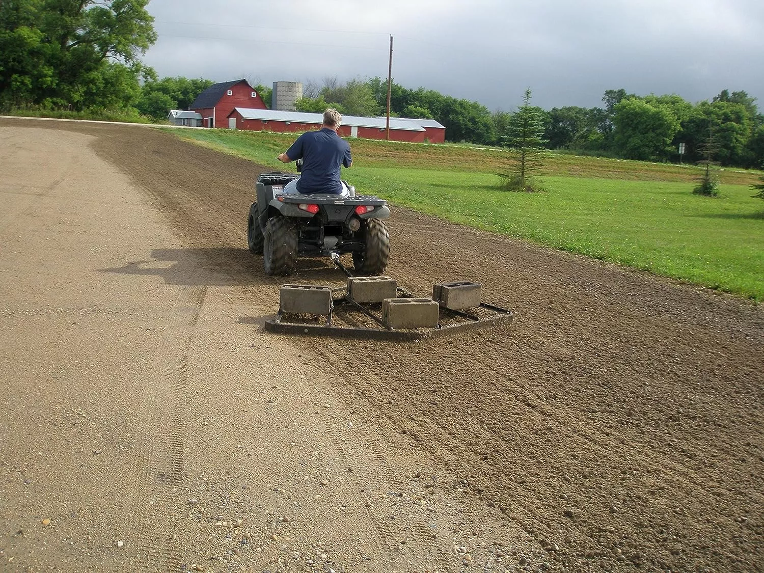 Field Tuff 7′ Driveway Draggin – Adjustable Drag Harrow | For ATV/UTV/Utility Tractor