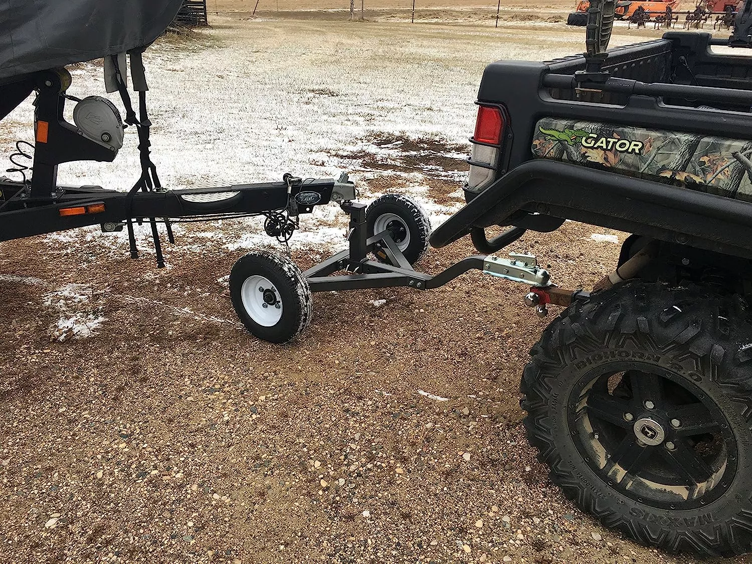 Field Tuff TMD-1000ATV Adjustable Trailer Dolly | Wheelbase Width 40″ | Towing Power 15-25 HP | For ATVs, UTVs & Utility Tractors