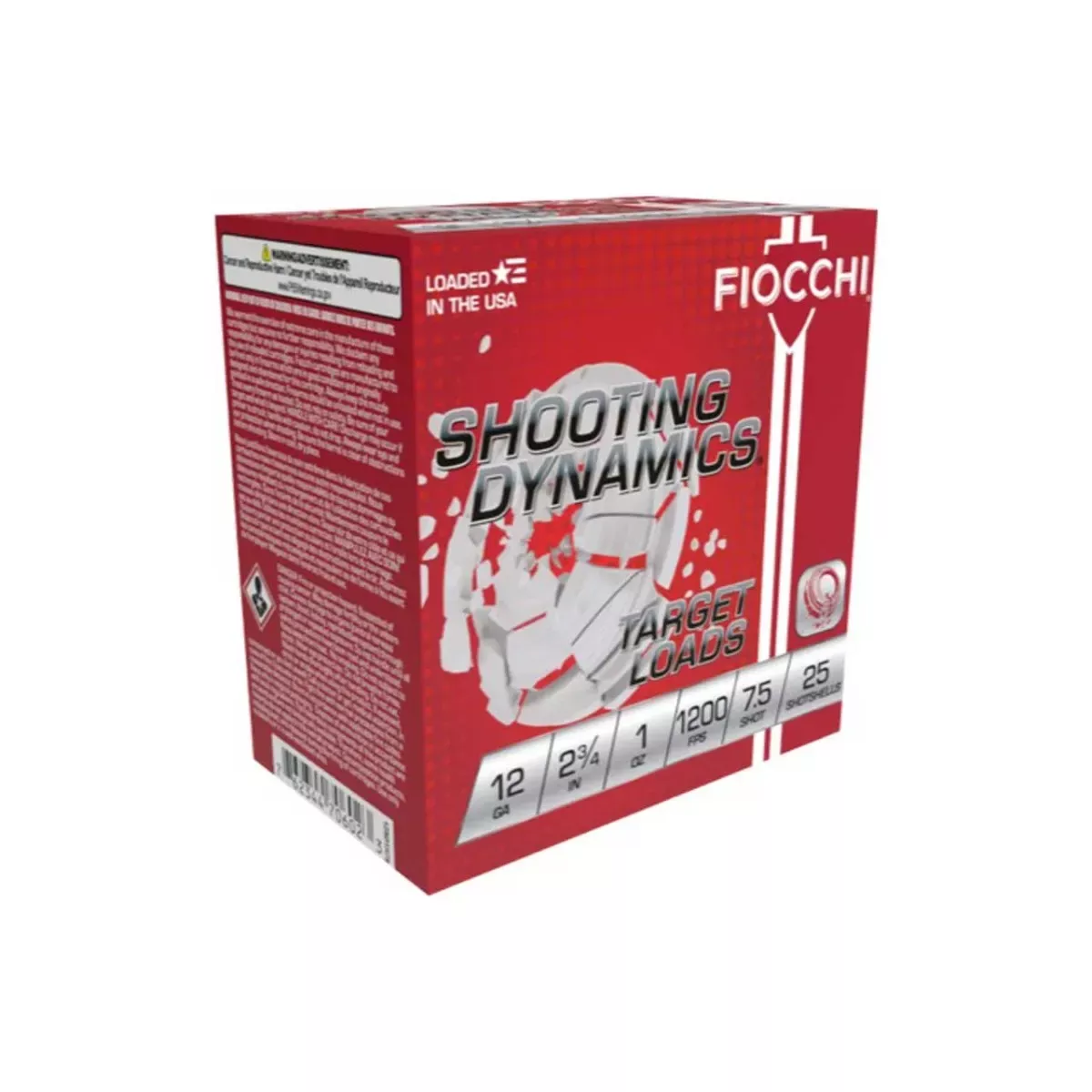 Fiocchi 12ga 2-3/4" 1-1/8oz #7.5