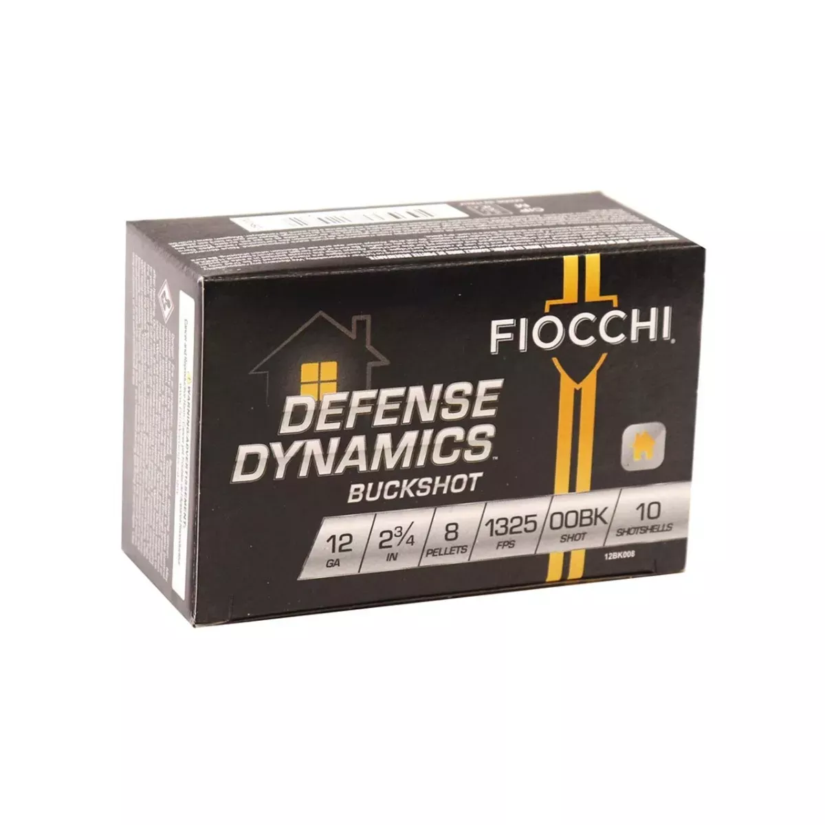 Fiocchi 12ga 2-3/4" 8-Pellet 00Bk 10rd