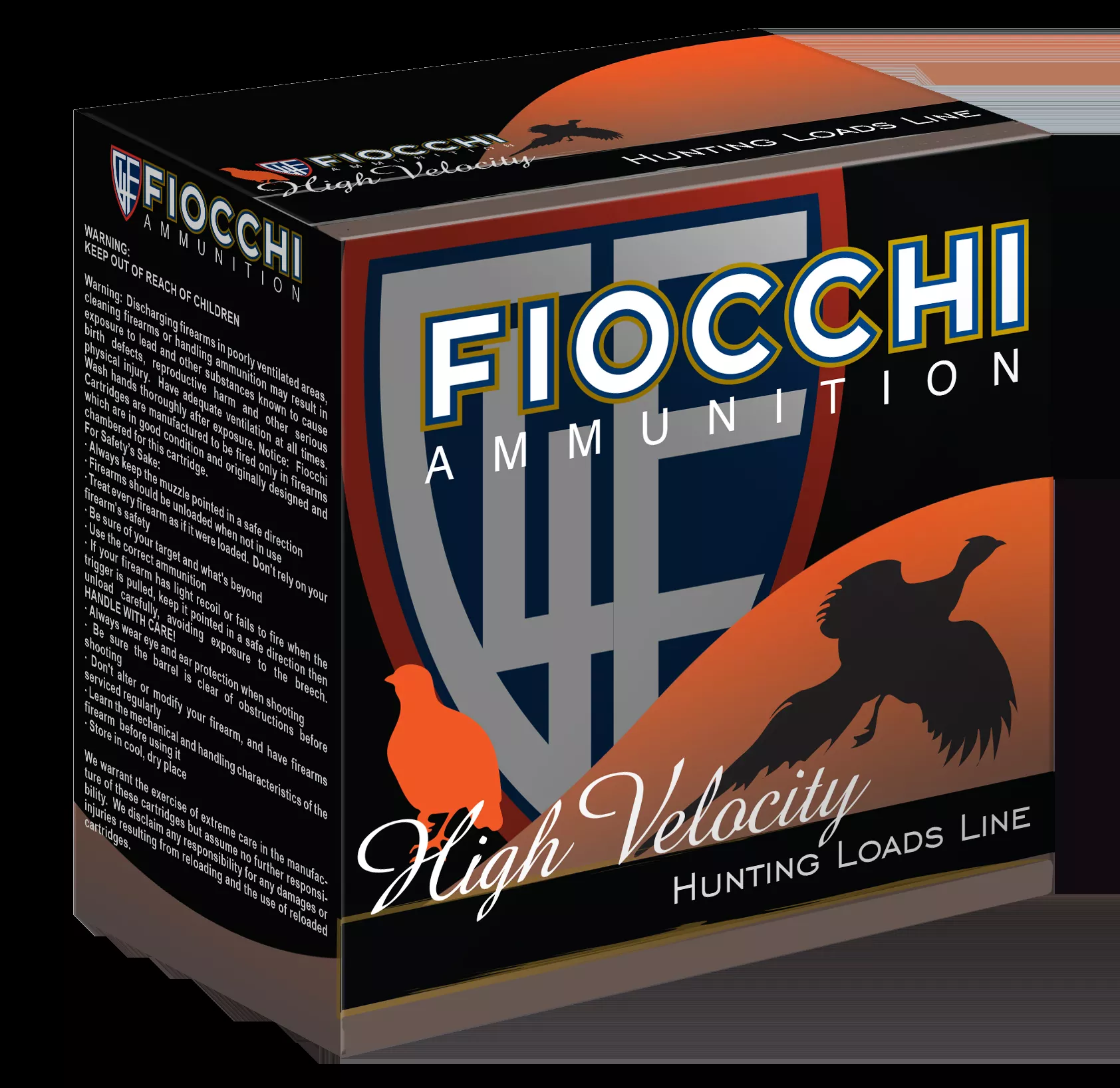 Fiocchi 12HV6 High-Velocity Shotshell 12 GA, 2-3/4 in, No. 6