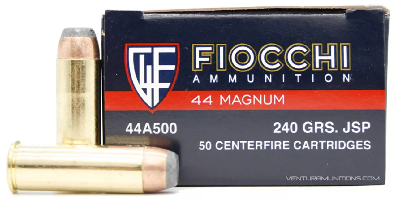 Fiocchi 44 Remington Mag Ammo 240 Gr JSP 50 Rds. FI44A