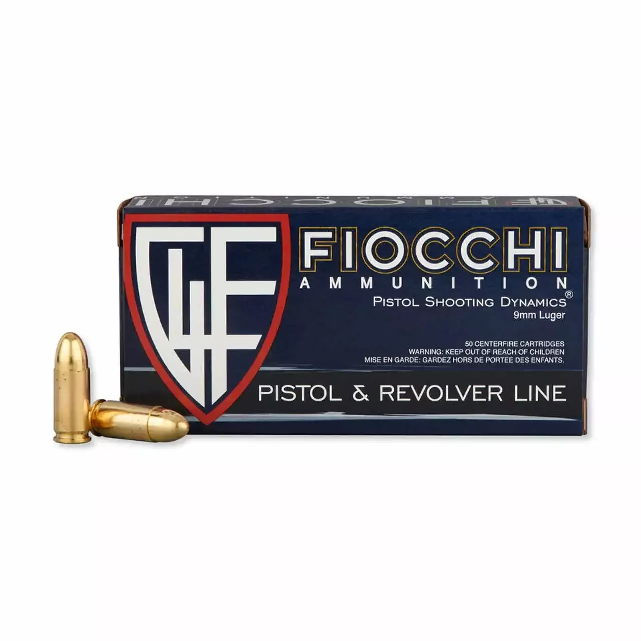Fiocchi 9mm 124gr FMJ 50rd Box