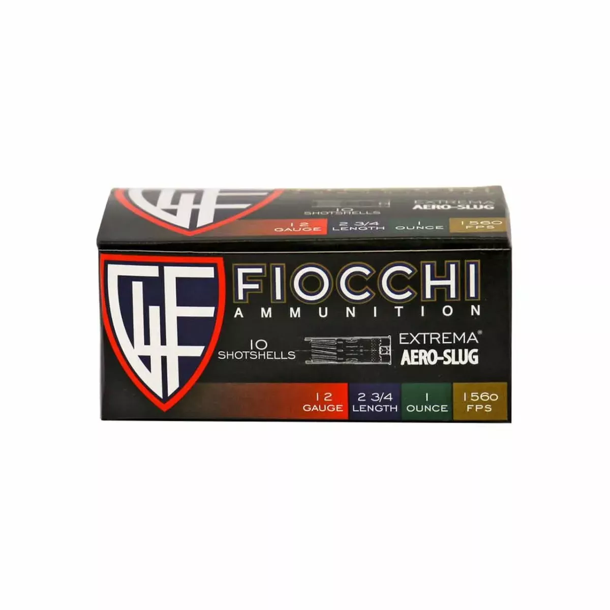 Fiocchi Defense Dynamics 12ga 2-3/4" 1oz Slug 10rd