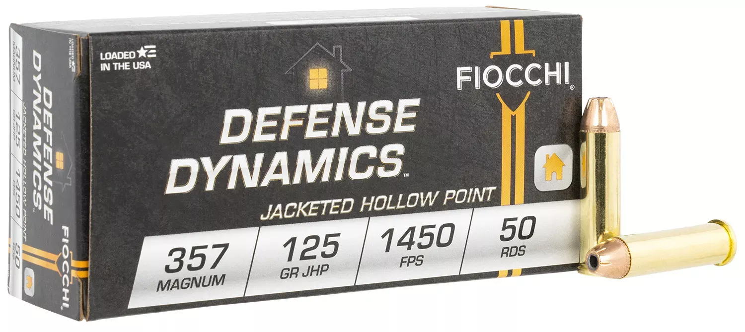 Fiocchi Defense Dynamics 357 Mag 125 gr Jacket Hollow Point 50 Per Box