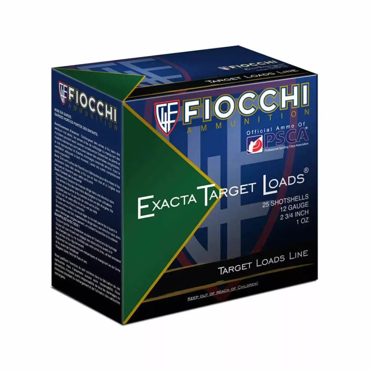 Fiocchi Exacta Target Loads 12ga 2.75″ #7.5 Lead 1oz. 25rd
