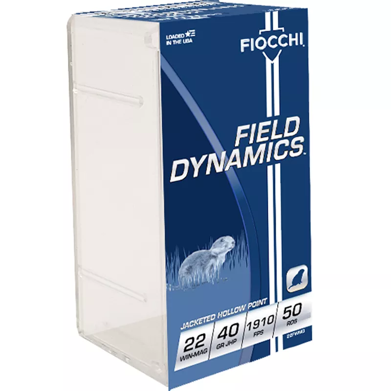 Fiocchi Field Dynamics 22 Mag 40gr JHP 50/Box
