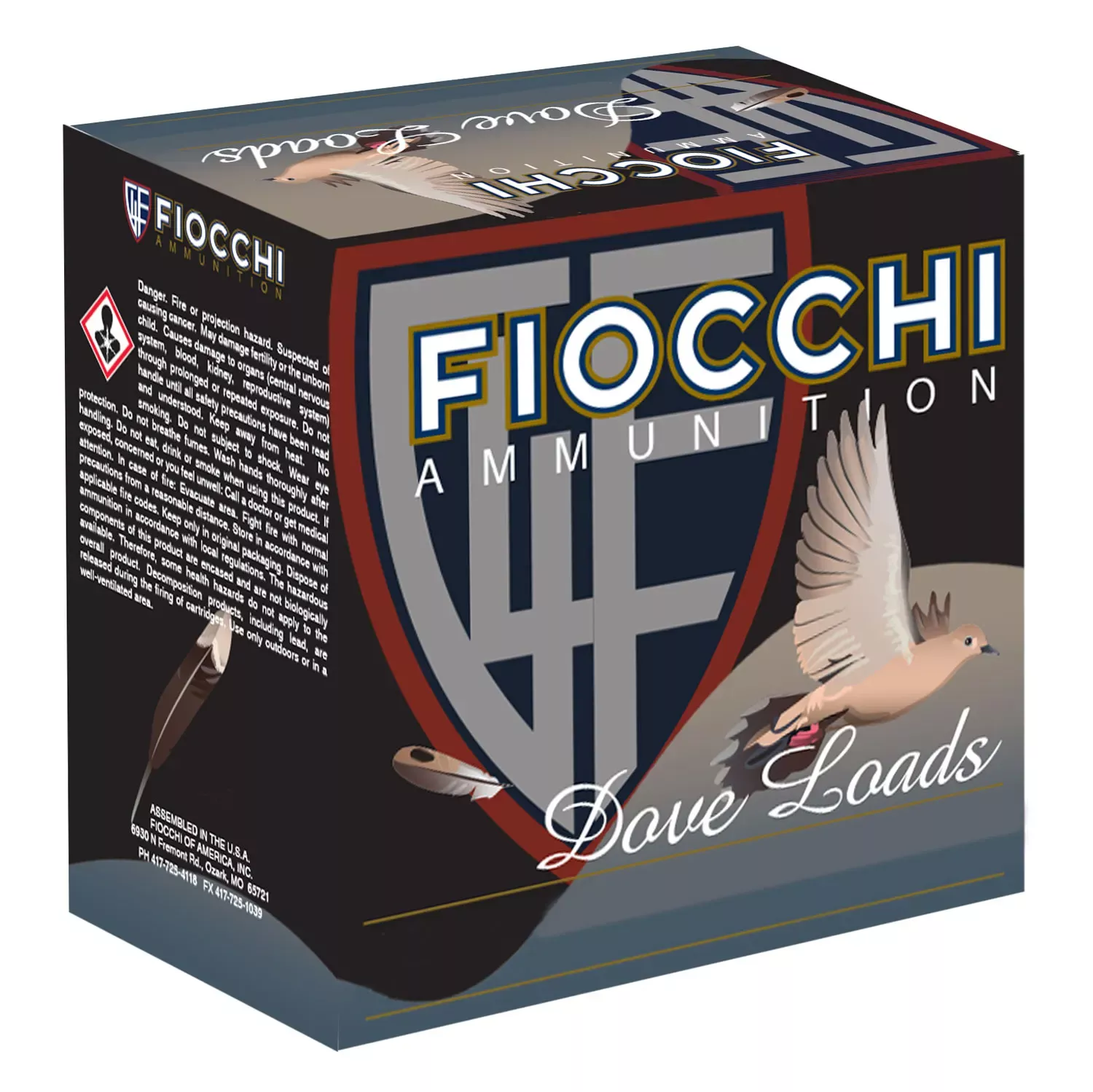Fiocchi Field Dynamics Dove & Quail 16 GA 2.75" 1 oz. 8 Shot 25/Box