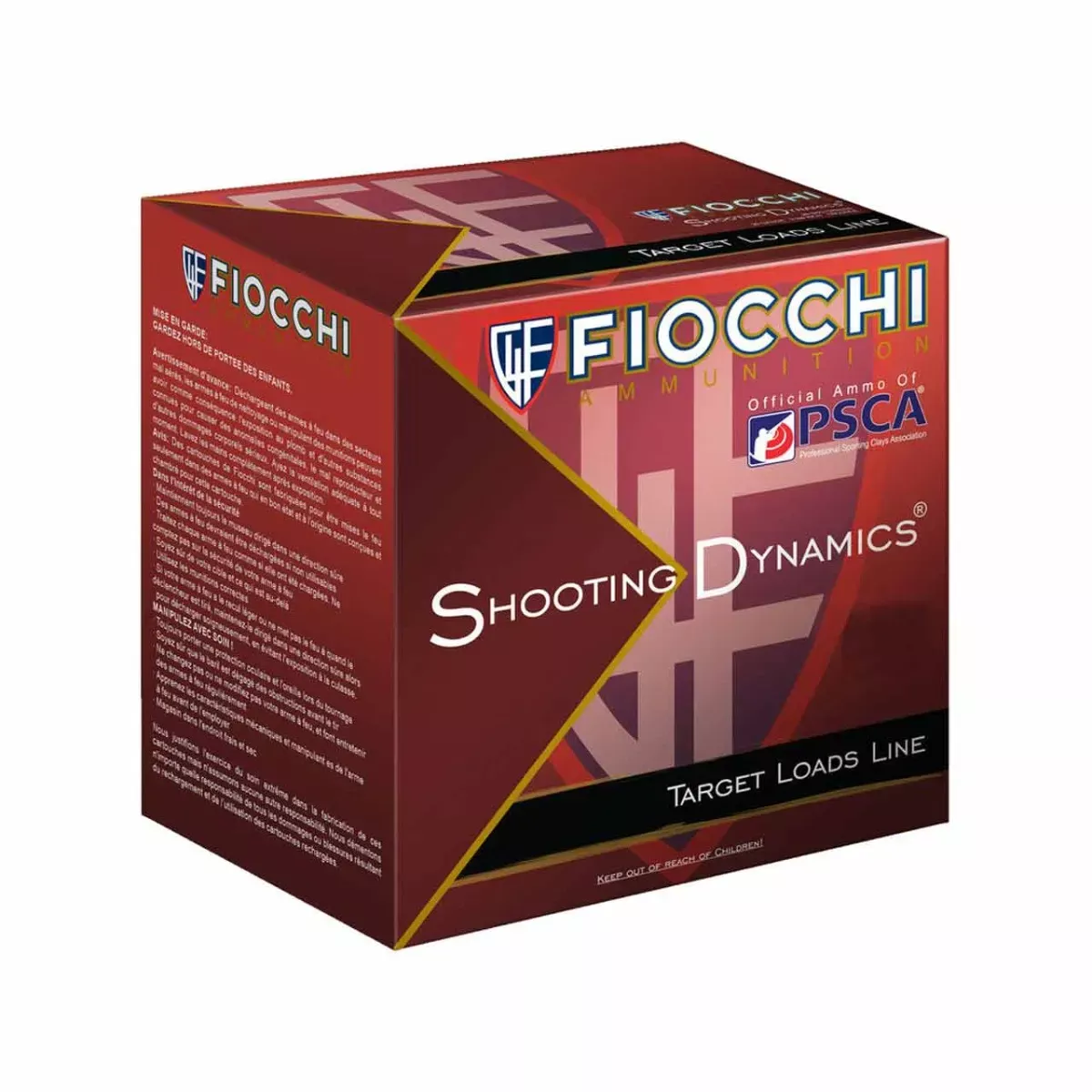 Fiocchi Shooting Dynamics 12ga 2-3/4″ #8 1-1/8oz Lead 1165fps 25rd