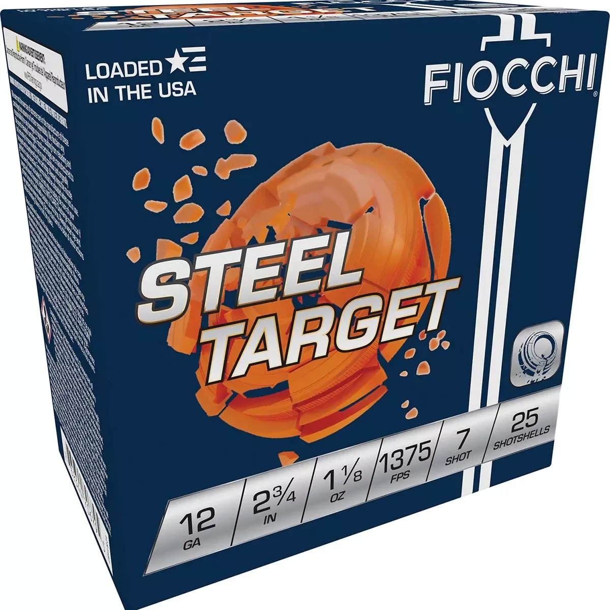 Fiocchi Steel Target 12 G2.75″ 1 1/8 oz 7 Shot 25/Box