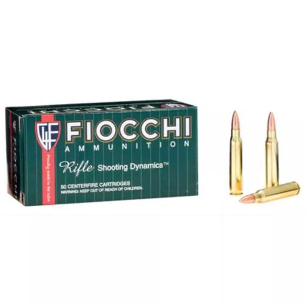 Fiocchi223 rem 62gr FMJ BT 50rd