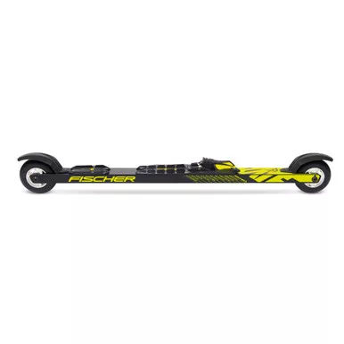 FISCHER RC5 Black/Yellow Skate Mounted Rollerskis (MV02618)