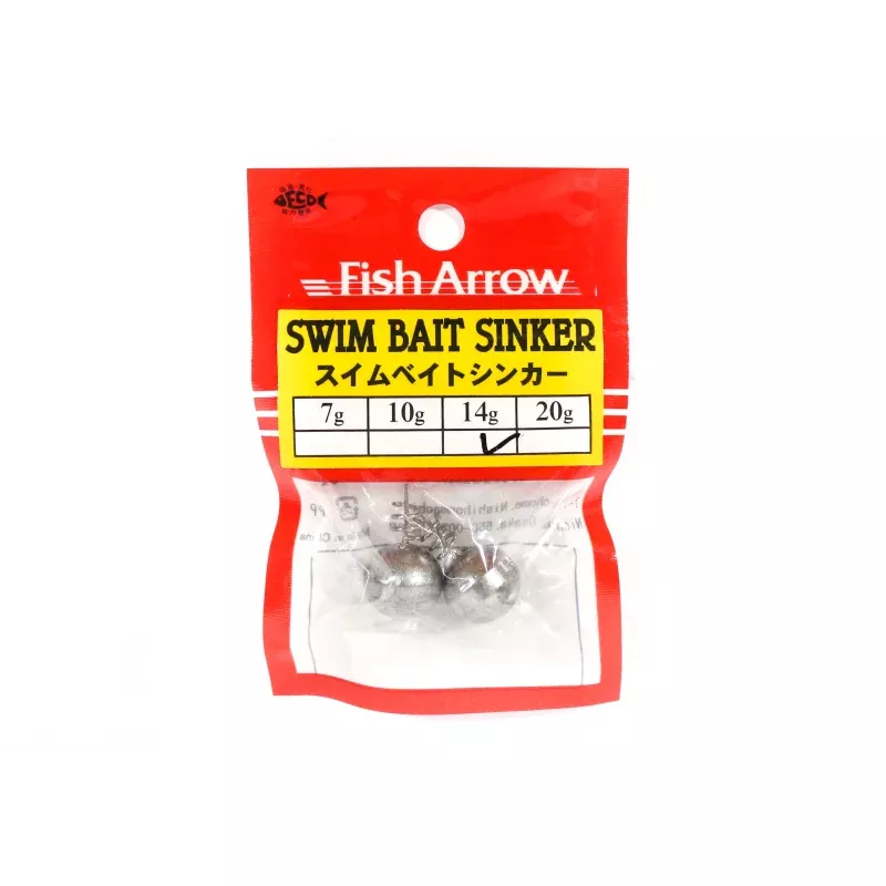 Fish Arrow Swim Bait Sinker 14 grams 2 Piece per pack (1223)
