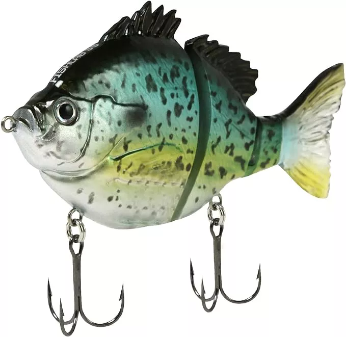 Fishlab 4″ Black Crappie Hard Swimbait #BGS-4-BC