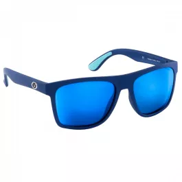 Flying Fisherman Morada Sunglasses Series - Matte Navy - Ice Blue Mirror - Polarized Polycarbonate
