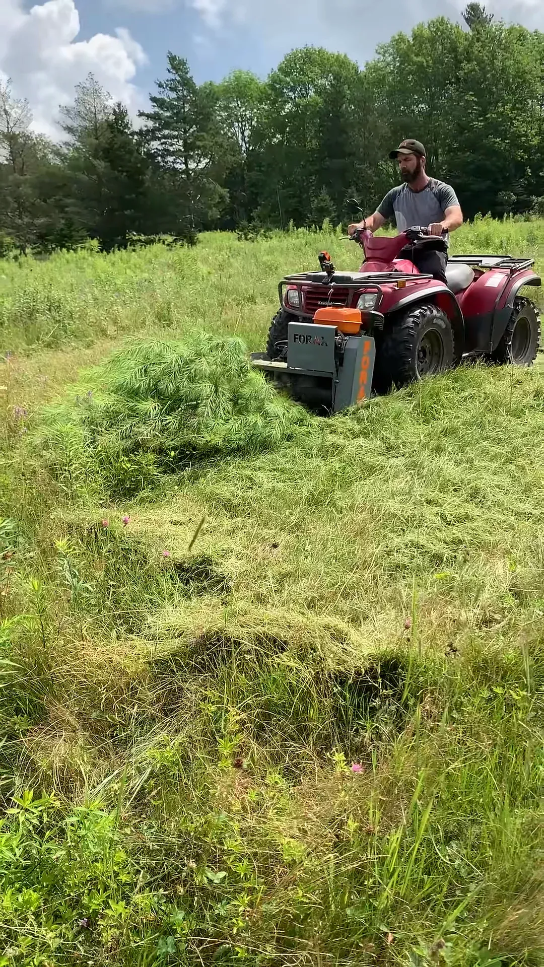 Forax ATV Gas Powered Mulcher | Model GP36 | 36″ Cutting Width | 7HP | For ATVs
