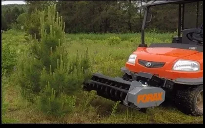 Forax Gas Powered Mulcher | Model GP40 | 40″ Cutting Width | 14-15 HP | For UTV Side by Sides and Tractors