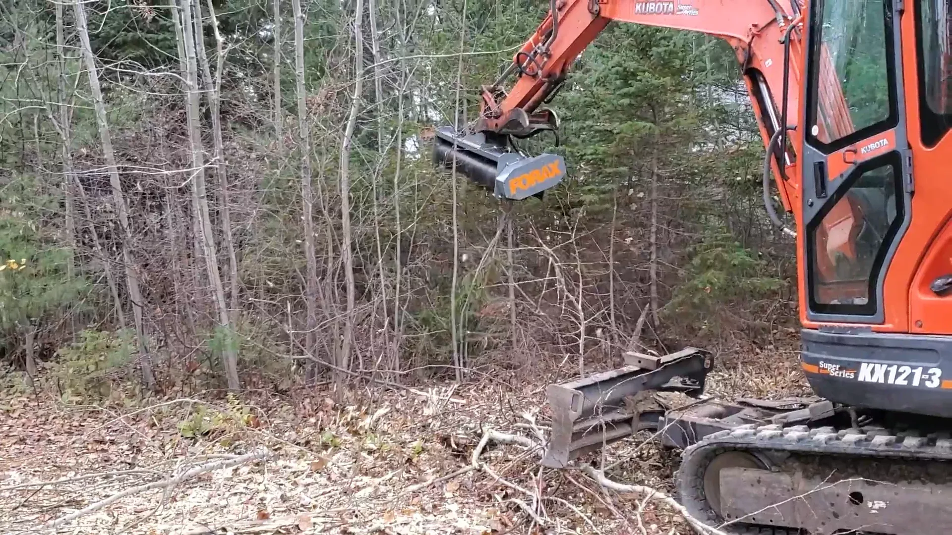 Forax Ultralight Mulcher | Model HP40 | Cutting Width 40″ | Carrier 2-4-Ton | For Excavators