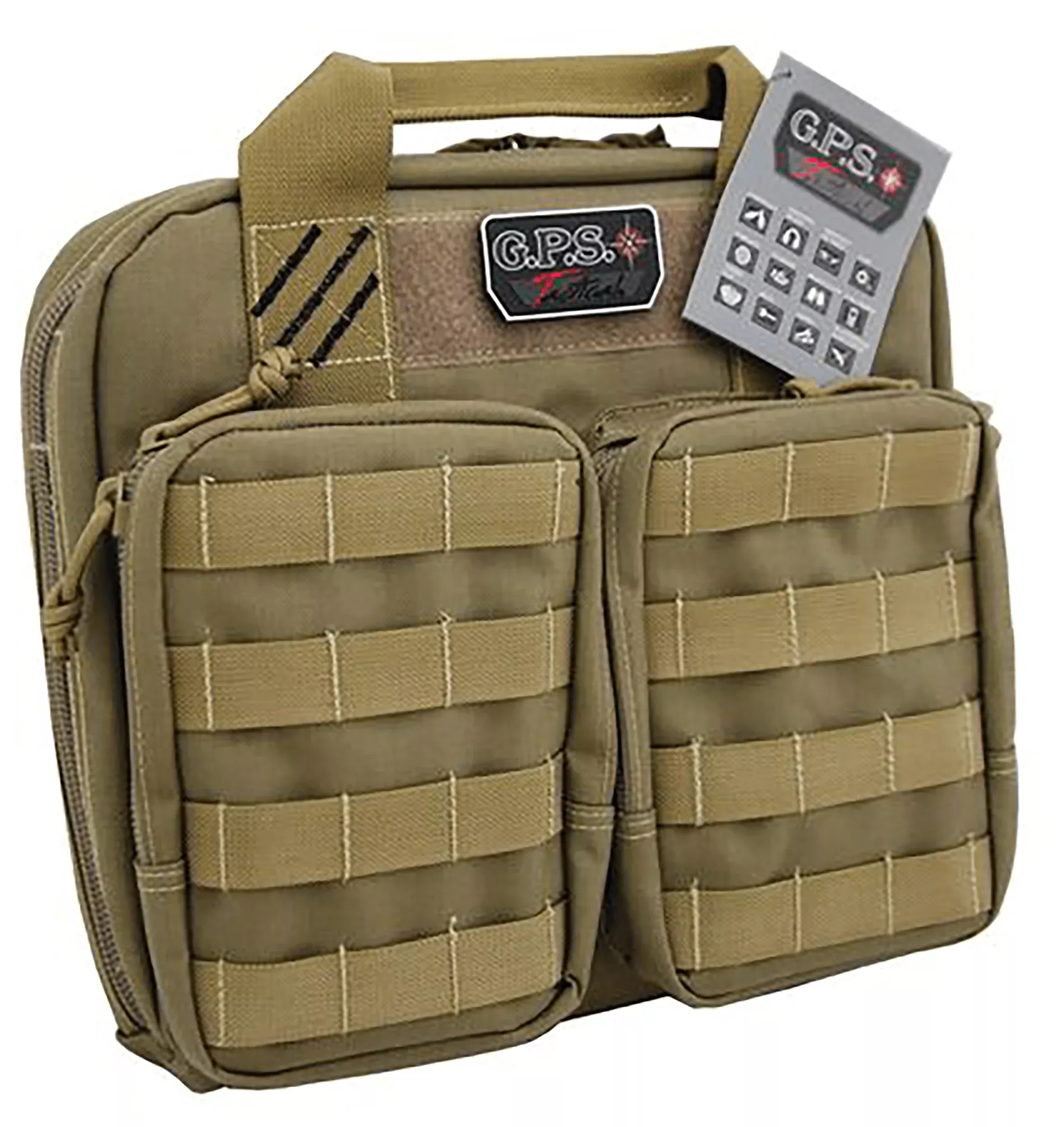 G*outdoors Tactical, Gps T1411pctTactical Double Pistol Case -tan
