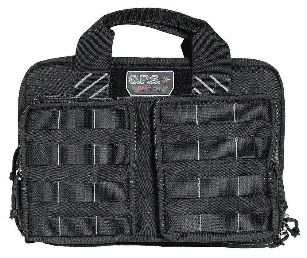 G*Outdoors Tactical Quad +2 Pistol Range Bag Black 1000D Polyester