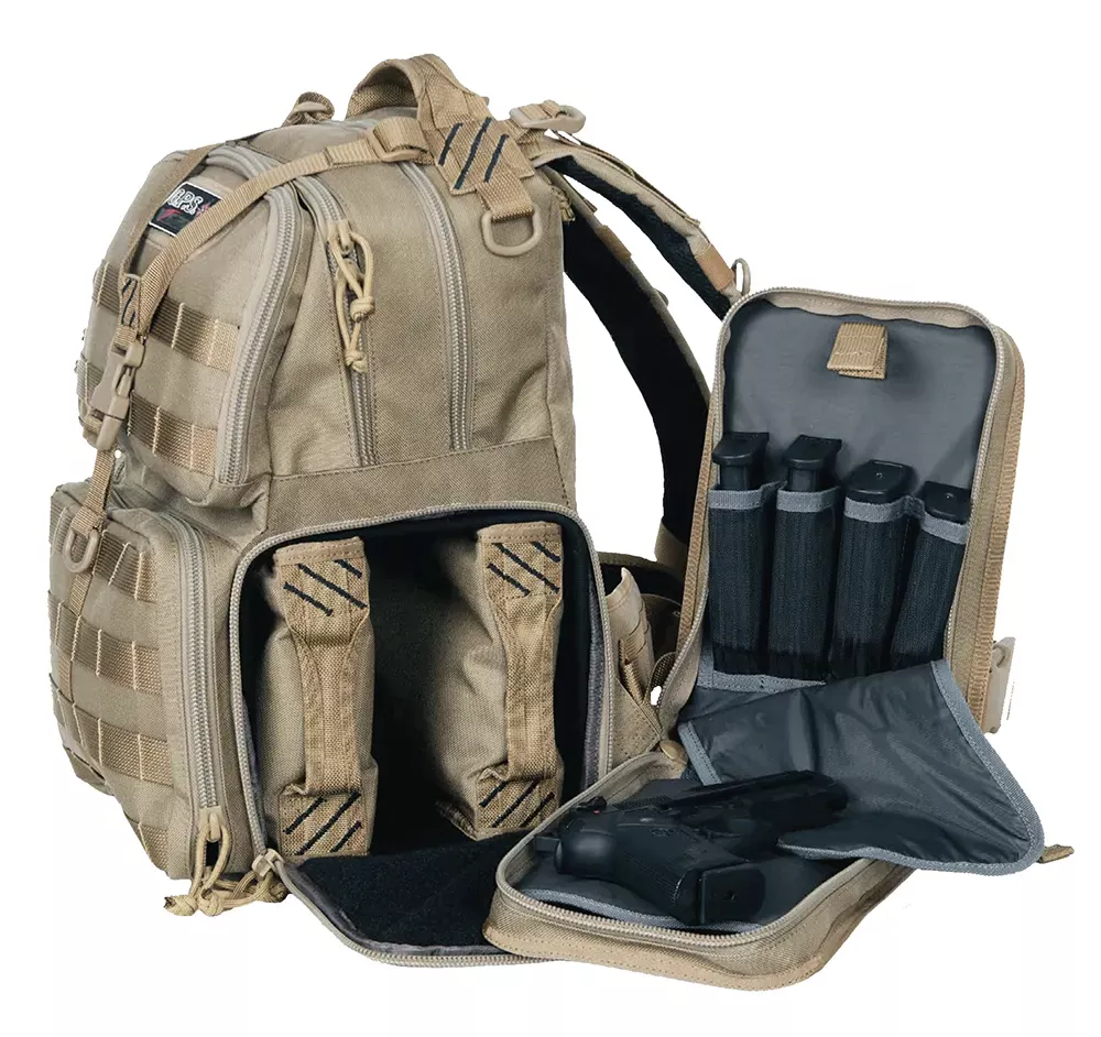 G. Outdoors Tactical Range Backpack Tan 1000D Nylon Teflon Coating