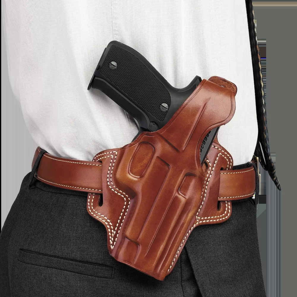 Galco Fletch High RideTan Leather Belt Ruger SP101 2.25″ RH