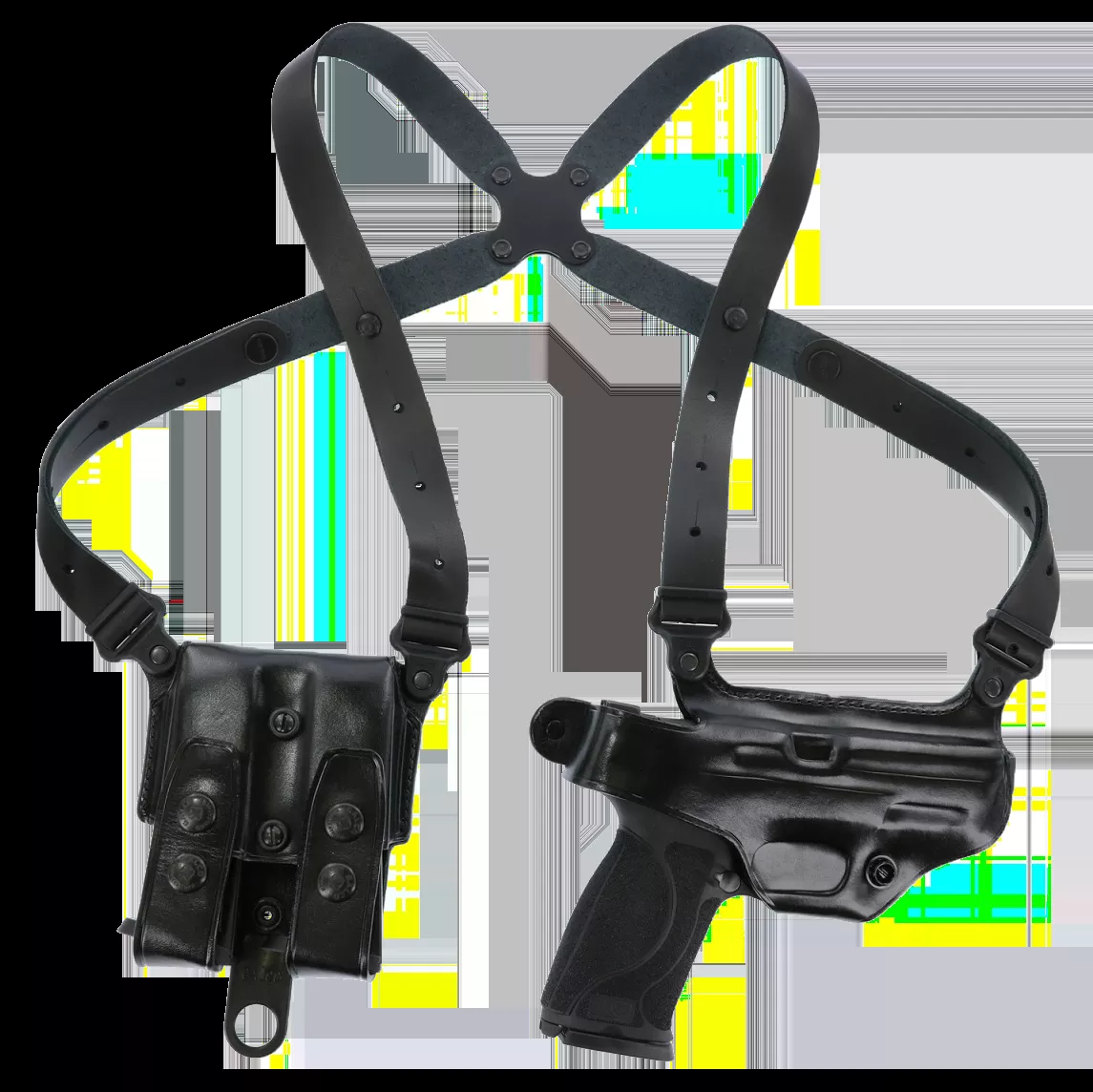 Galco Miami Classic Shoulder System Black Leather Sig P220/226/228/229 RH
