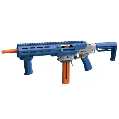 Game Face Havoc Prime Spring Powered Foam Dart Blaster-Blue