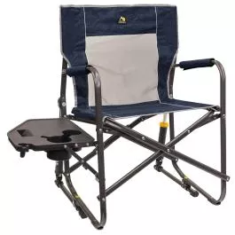 GCI Outdoor Freestyle Rocker™ with Side Table - Heathered Indigo