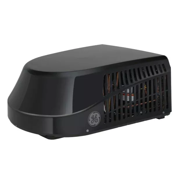 GE Appliances Deluxe RV Rooftop Air Conditioner with Heat Pump, 13.5K BTU, Black• GRHS13XAHB