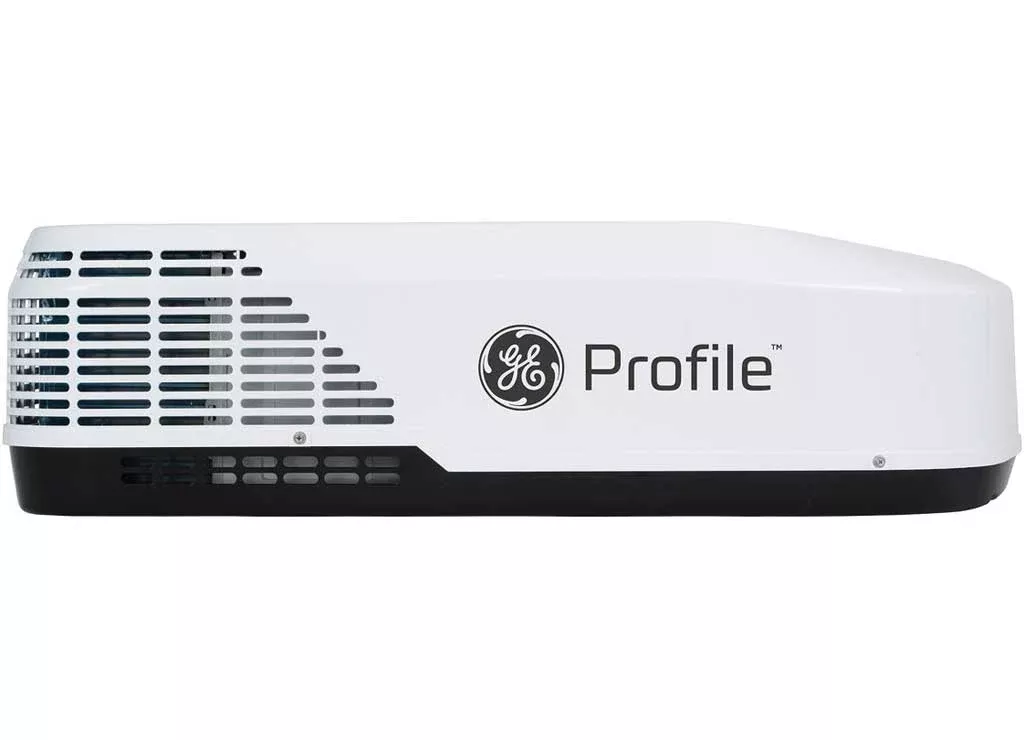 GE Appliances Profile PLH13 High Efficiency RV Rooftop Air Conditioner Low Profile with Heat Pump, 13.5K BTU, White• PLHS13XHHW