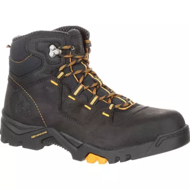 Georgia Boot Men's Black and Yellow Amplitude Waterproof Work Boots GB00217