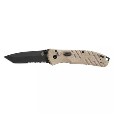 Gerber 30-000841N Propel Downrange Assisted Opening Folding Knife 3.50" S30V Tanto Partially Serrated Edge Blade, G10 Handle