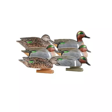 GHG Pro-Grade Green-Winged Teal Duck Decoy Pack of 6