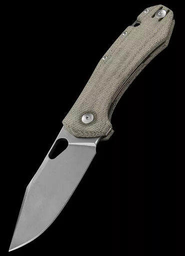 GiantMouse Grand Green Micarta M390 Folding Knife