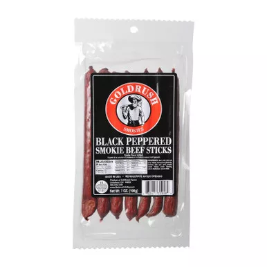 Gold Rush Beef Sticks 7oz. Package (Black Pepper)