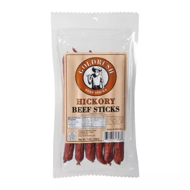 Gold Rush Beef Sticks 7oz. Package (Hickory)