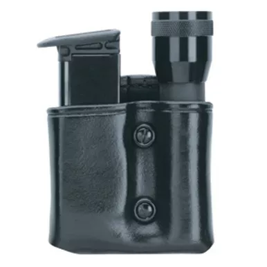 Gould & Goodrich 860 Gold Line Leather Flashlight/Mag Case Combo for Glock 19