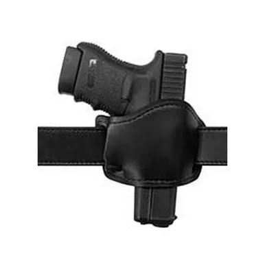 Gould & Goodrich 893 Low Profile Leather Belt Slide Holster for Medium Frame Autos/Small Frame Revolvers