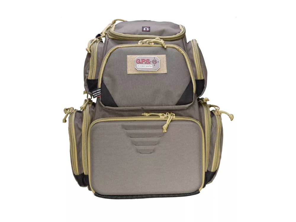 GPS Sporting Clays Backpack w/ Choke Tube Holder & Rain Cover, Olive