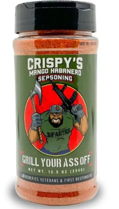 Grill Your Ass Off Crispy’s Mango Habanero 12.5 Oz.