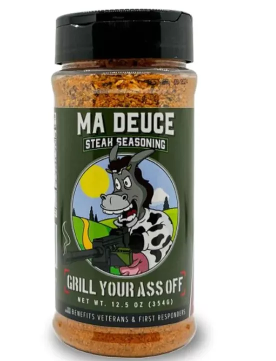Grill Your Ass Off Ma Deuce Steak Seasoning 12.5 Oz.