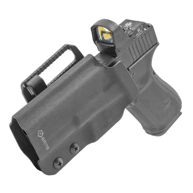 GRITR OWB Kydex Right/Left Hand Gun Holster Compatible with Glock 19