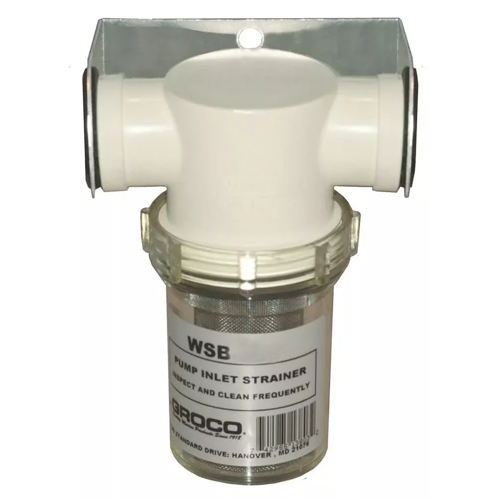 GROCO 1" Fresh Water Strainer w/Plastic Basket - WSB-1000-P