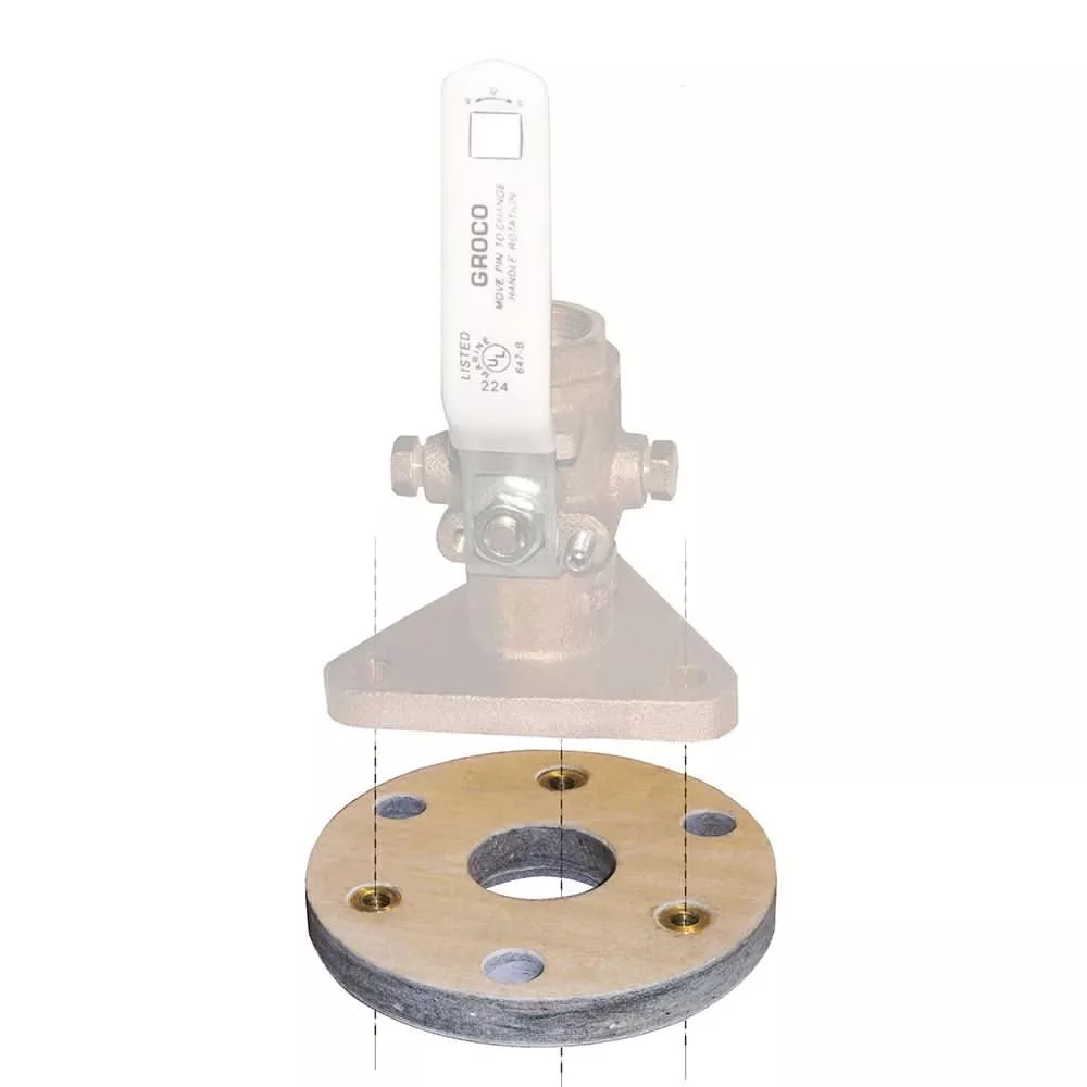 GROCO Backing Block f/2" and 2-1/2" Seacocks - BB-3