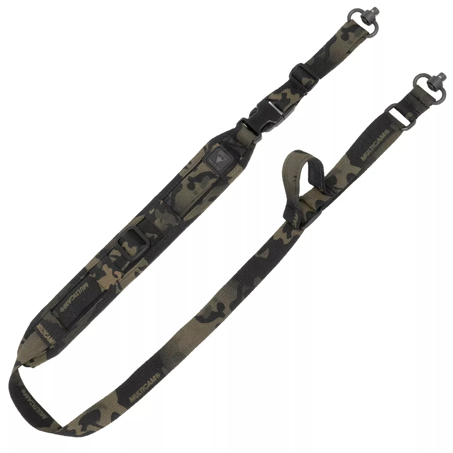 GrovTec US Inc QS 2-Point Sentinel with MultiCam Black Finish, 2" W, Adjustable Design & Push Button Swivels for Rifle/Shotgun