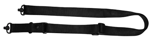 Grovtec US Inc Three Point Tactical Sling made of Black Webbing with 1.25" W & Adjustable Design for Rifle/Shotgun