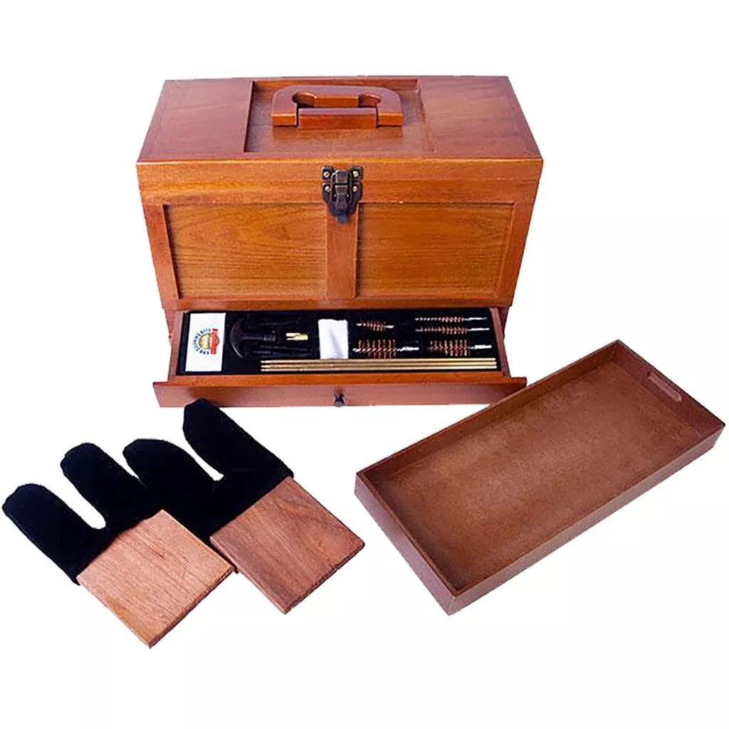 Gunmaster Universal Cleaning Kit (Wooden Toolbox 17 pc.)